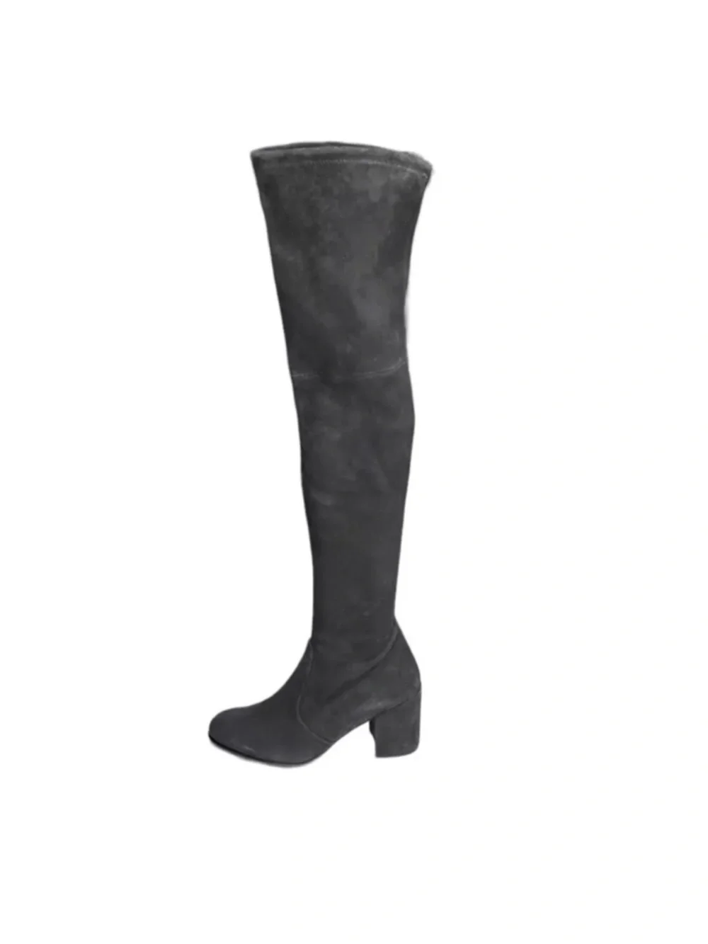 Stuart Weitzman Tieland Slate Gray Suede Over the Knee Boots Size 9 NWOT